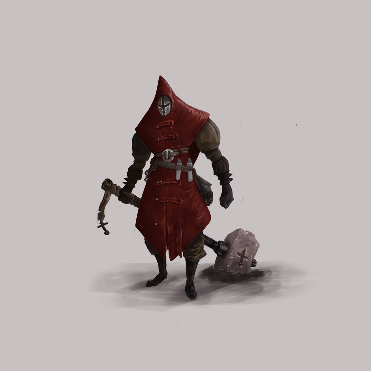 character concept concept Character red witch hunter Character design  witch hunter Computer graphic Digital Art 