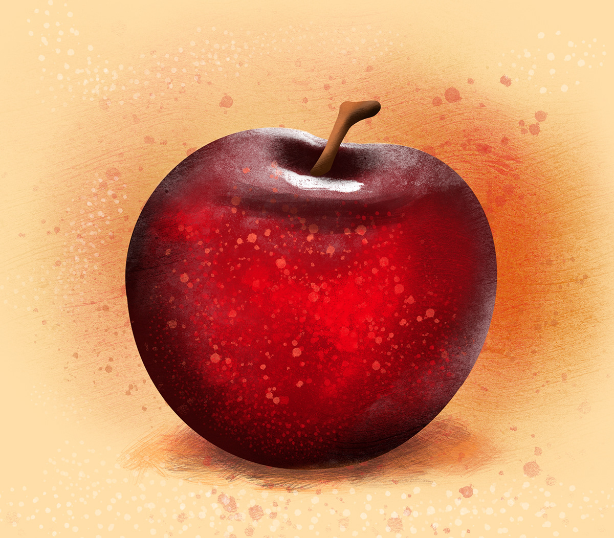 apple autumn digital illustration Fruit fruits illustrations Nature Pear Plum Procreate