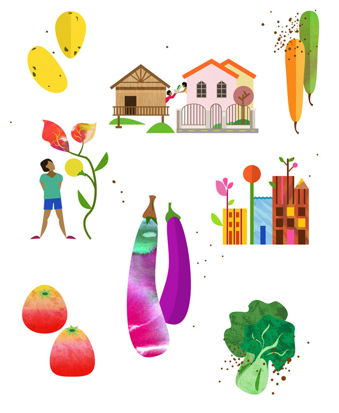 Food  farming Good feast vegetables philippines colorful yummy fruits produce veggies