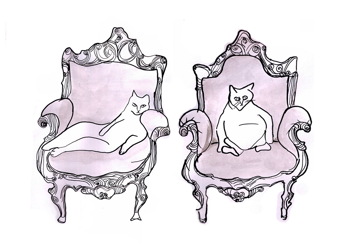 bag  doodling  doodle  cats Cat pen Black&white sketch animals t-shirt
