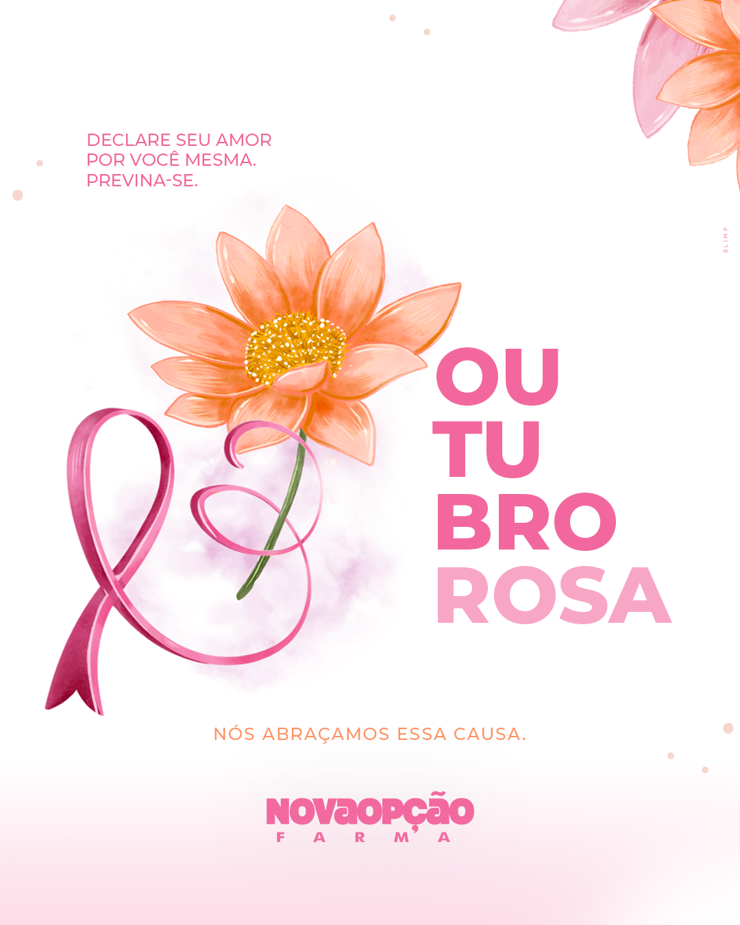 campanha cancer de mama design gráfico mulher outubro rosa social media