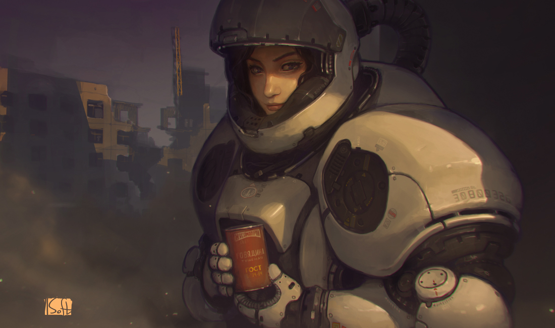 mars sci-fi girl Armor Space 