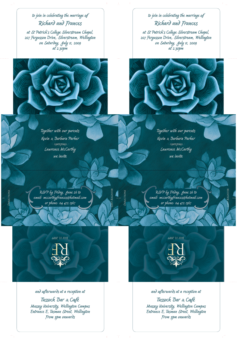 wedding invitation wedding Paper Fold thankyou card menu Place Setting