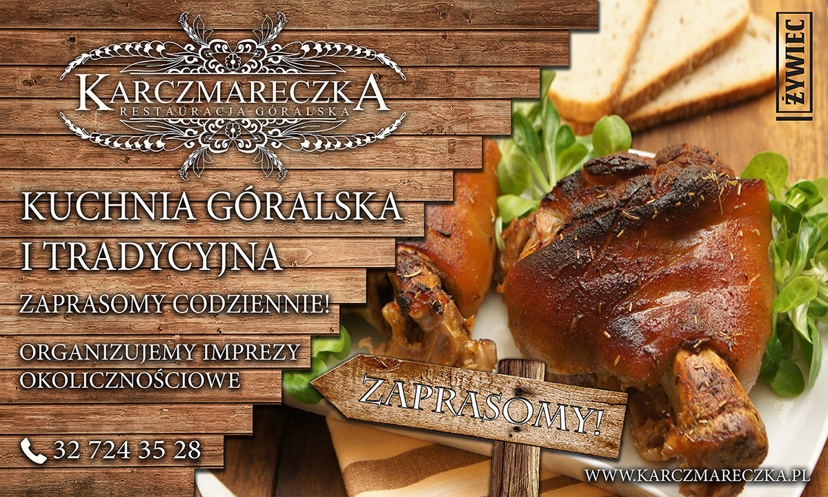 #Banner #restauracja #góralska #jedzenie #reklama #Logo