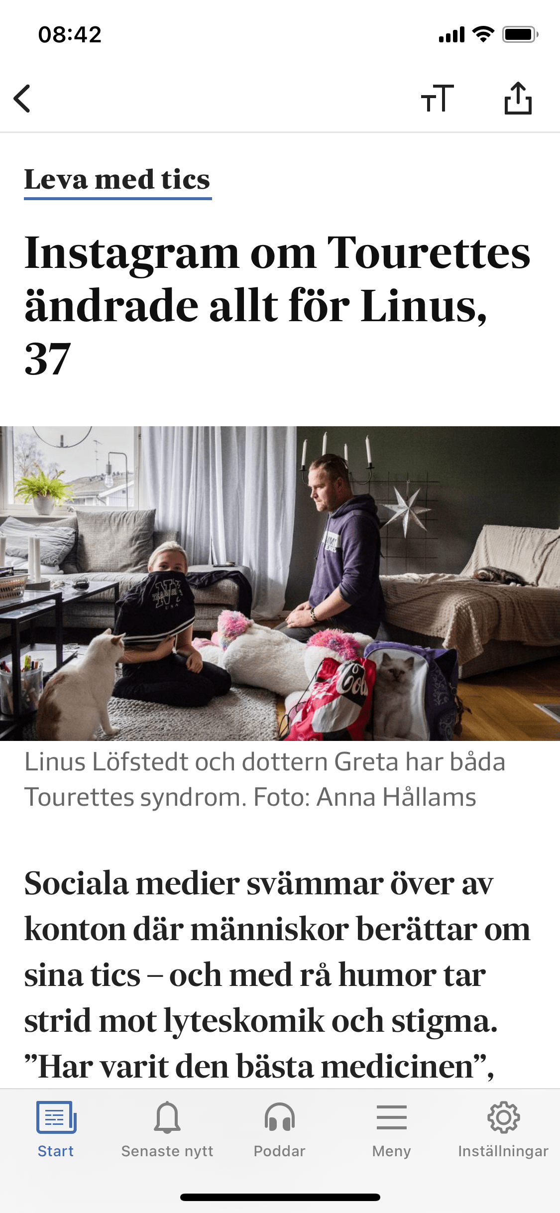 idagsidan svd livet Svenska Dagbladet TICS tourettes