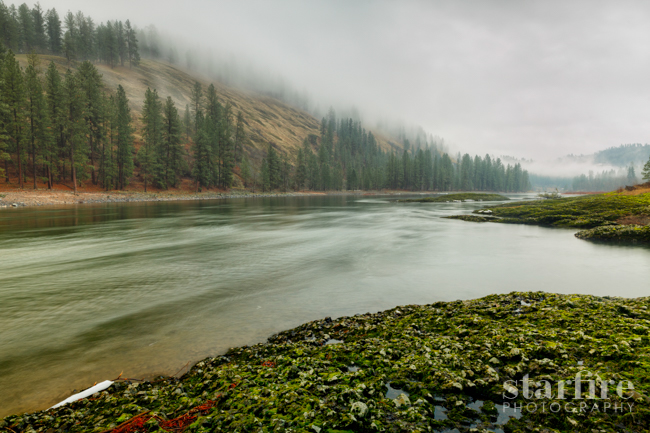 starfire photography Idaho Lochsa River winter snow river water Nature beauty Landscape green White forest mountains