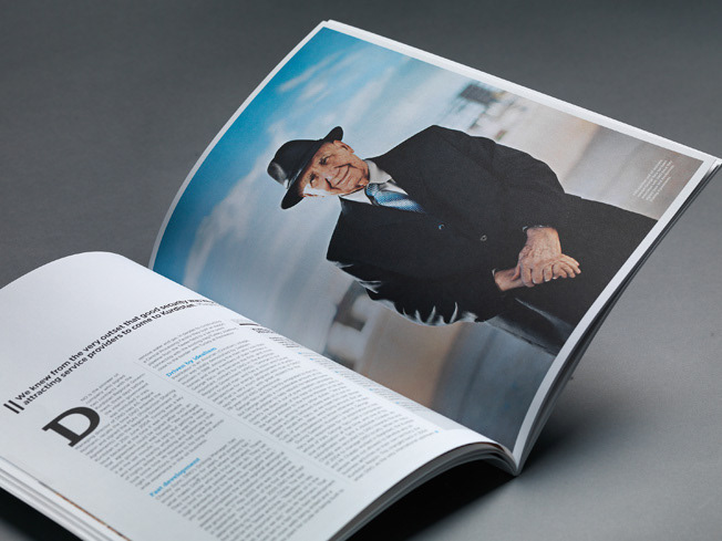 Magazine design annual report