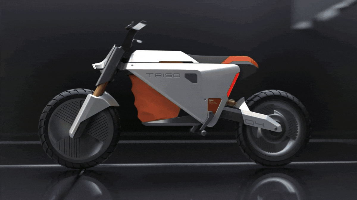 Transforming electric bike goes from a performance ride to cargo carrier in a jiffy
