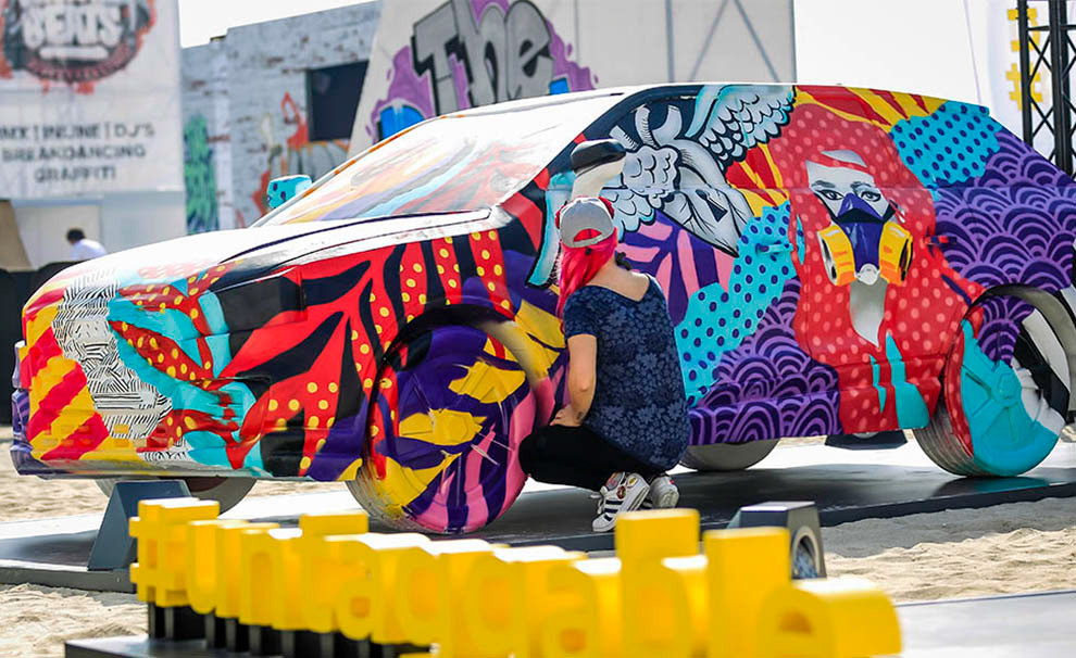 Street Art  painting   automobile art Graffiti design industrial design  car design Pop Art Patterns Audi