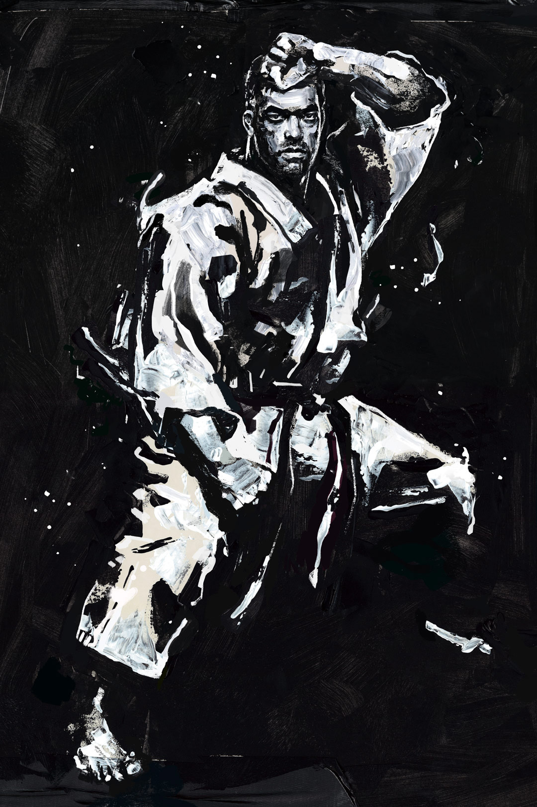 acrylic Mike Tyson Anderson Silva UFC MMA Boxing VICE karate Martial Arts editorial