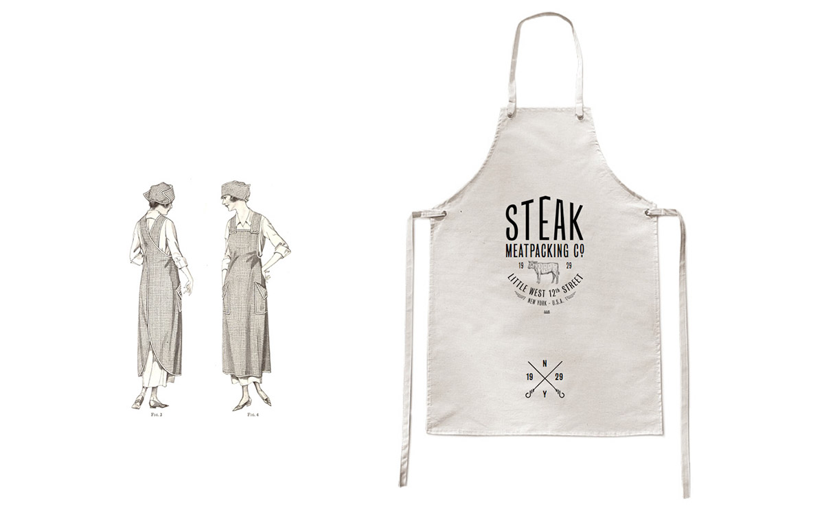 bar restaurant fast Food  logo storytelling   meat NY vintage steak old New York meatpacking