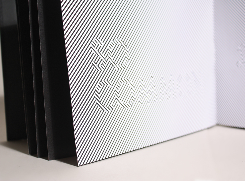 illusion sleep paralysis Booklet book editorial interlocking geometric black dark graph infographics experimental White stripes