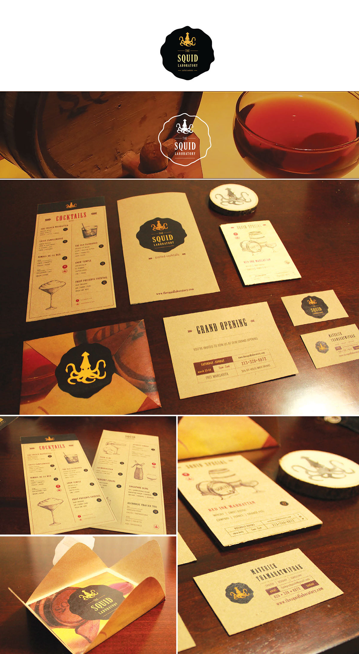 #Branding crafted cocktail menu coaster crafted paper