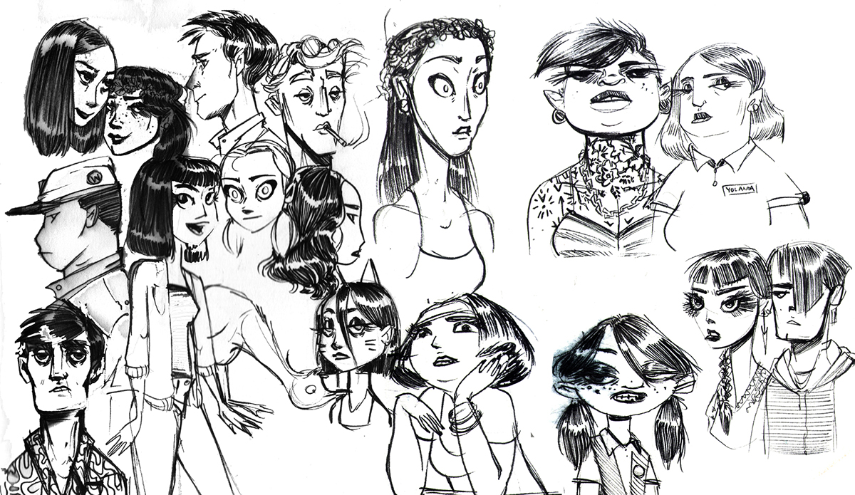 sketchbook Character doodle ink pen design Form figure WorkInProgress casual