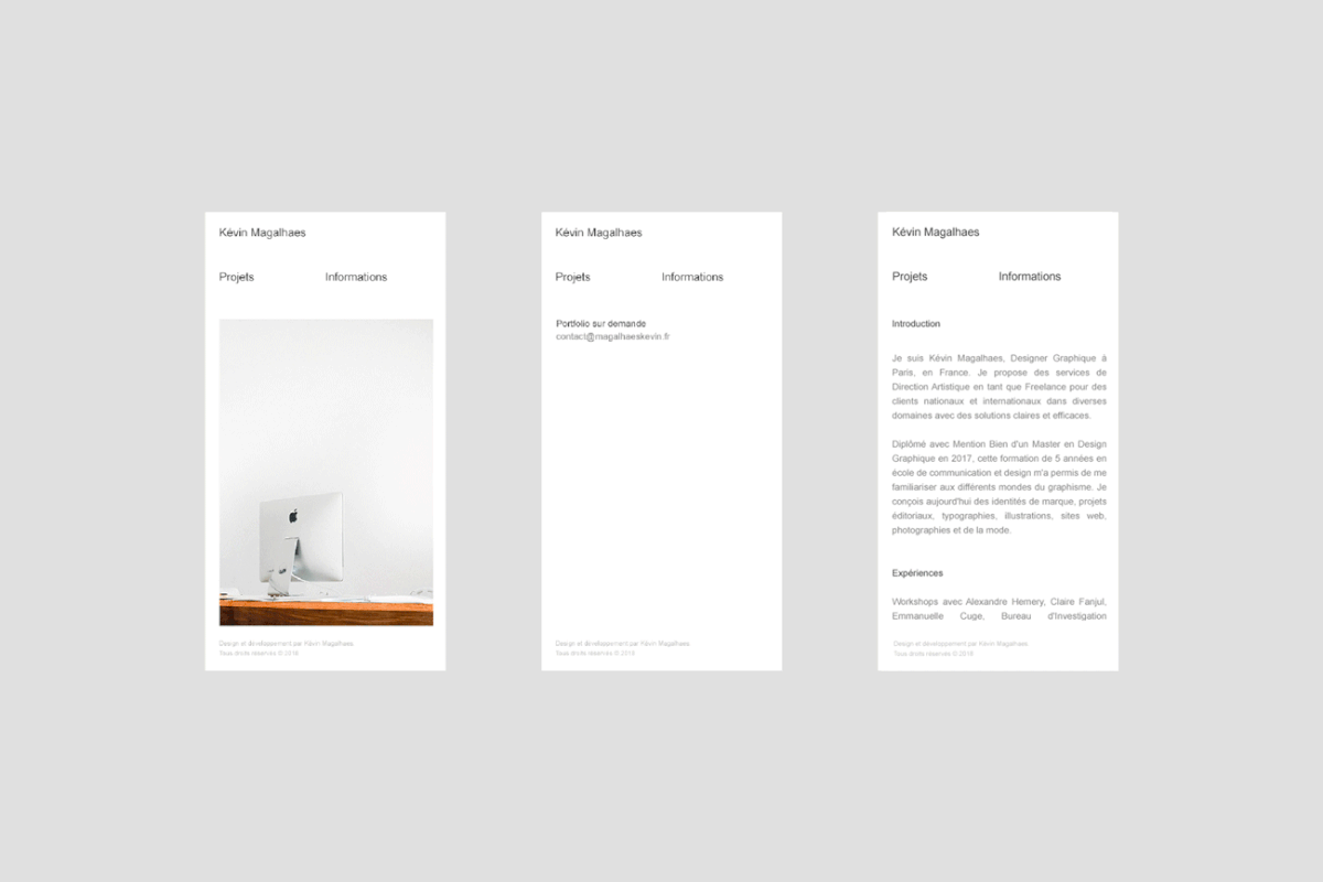 creative service minimal portfolio identity simple clean studio White grid