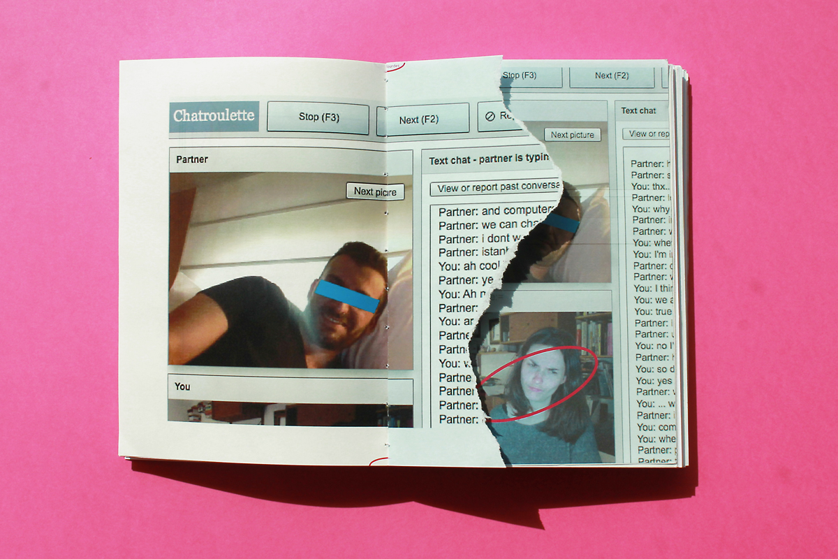 stranger book collage pink Chatroulette