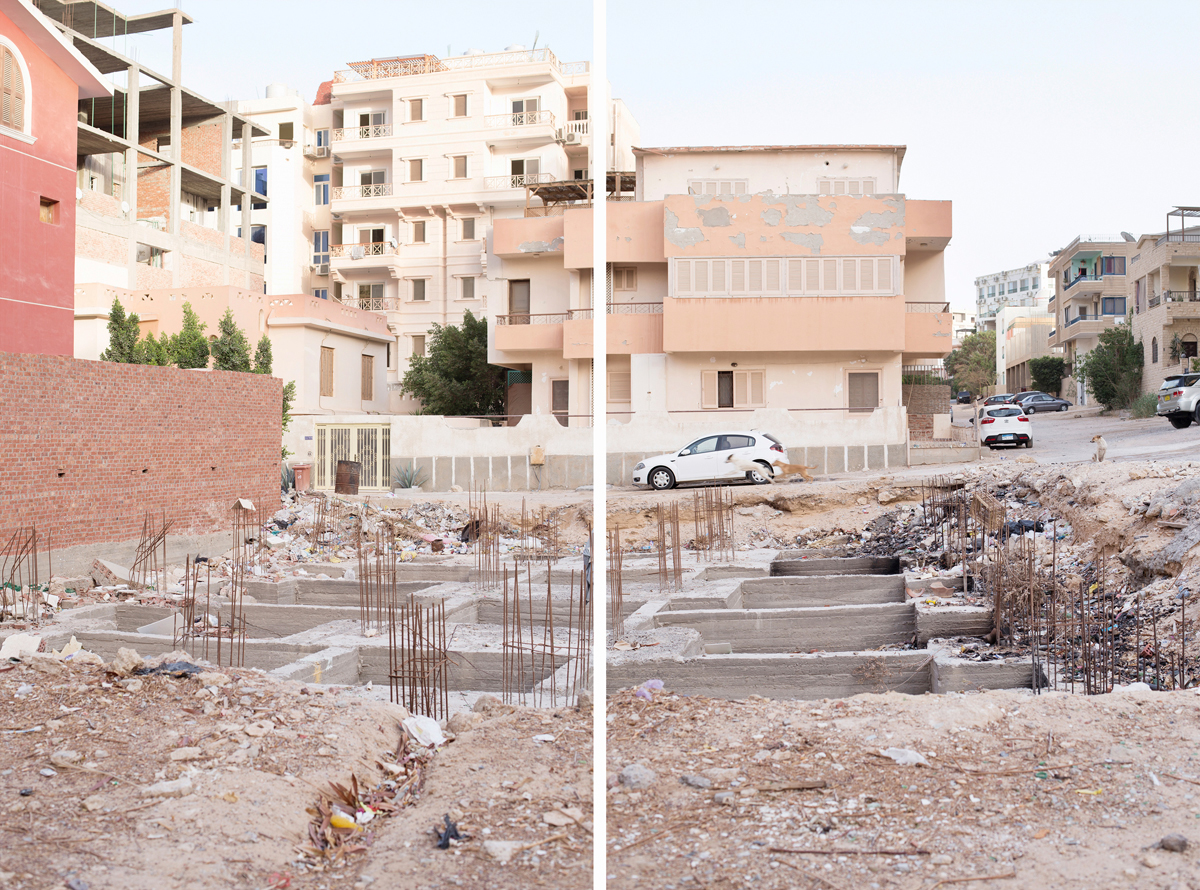egypt Resorts Landscape abandoned desert sea red sea beach buildings loneliness