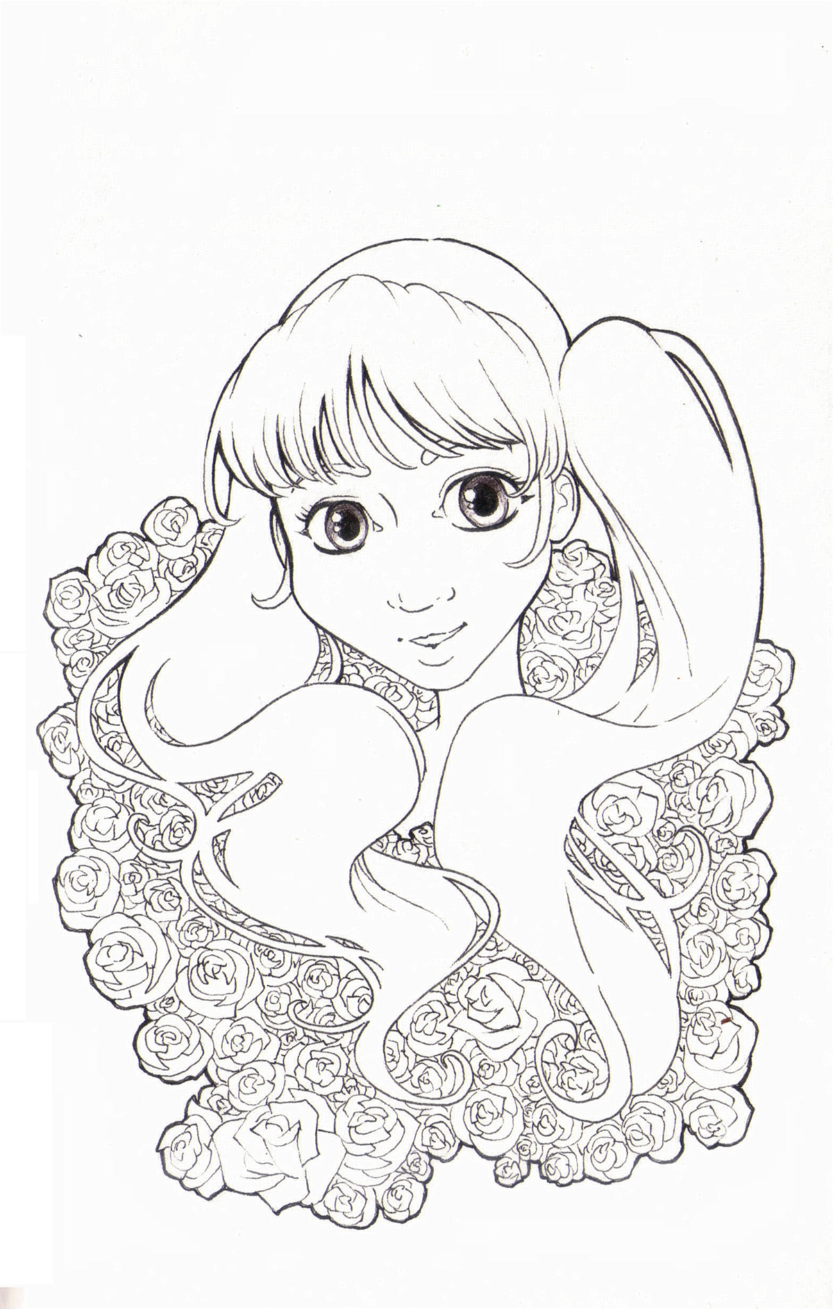 ink sketchbook duck mermaid Princess Peach water
