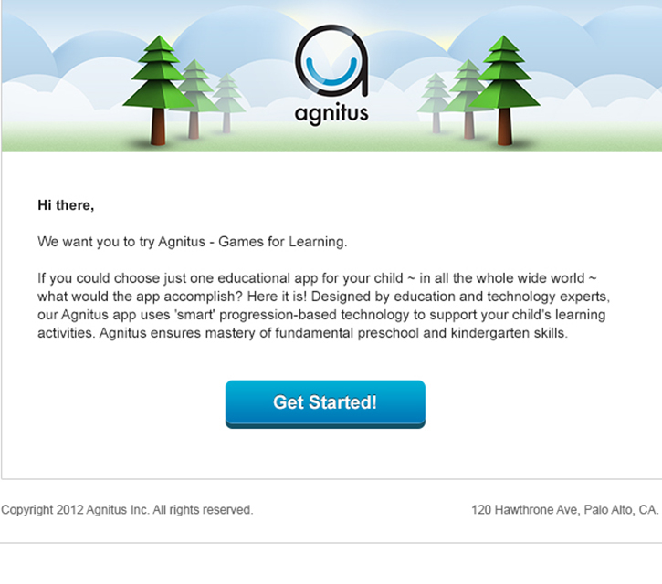 agnitus Cellsmart marketing   Email Education template mailchimp mail preview GMail yahoo
