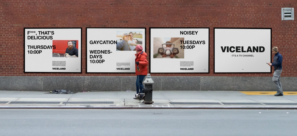 VICE viceland tv gretel tv branding minimal graphic