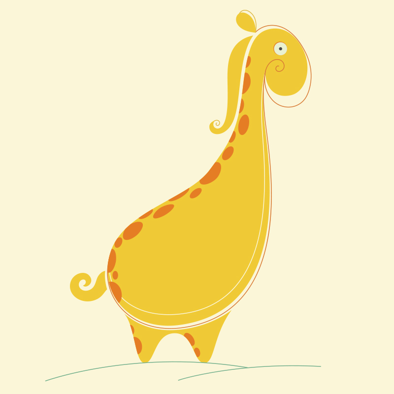 abstract animal giraffe aries bird
