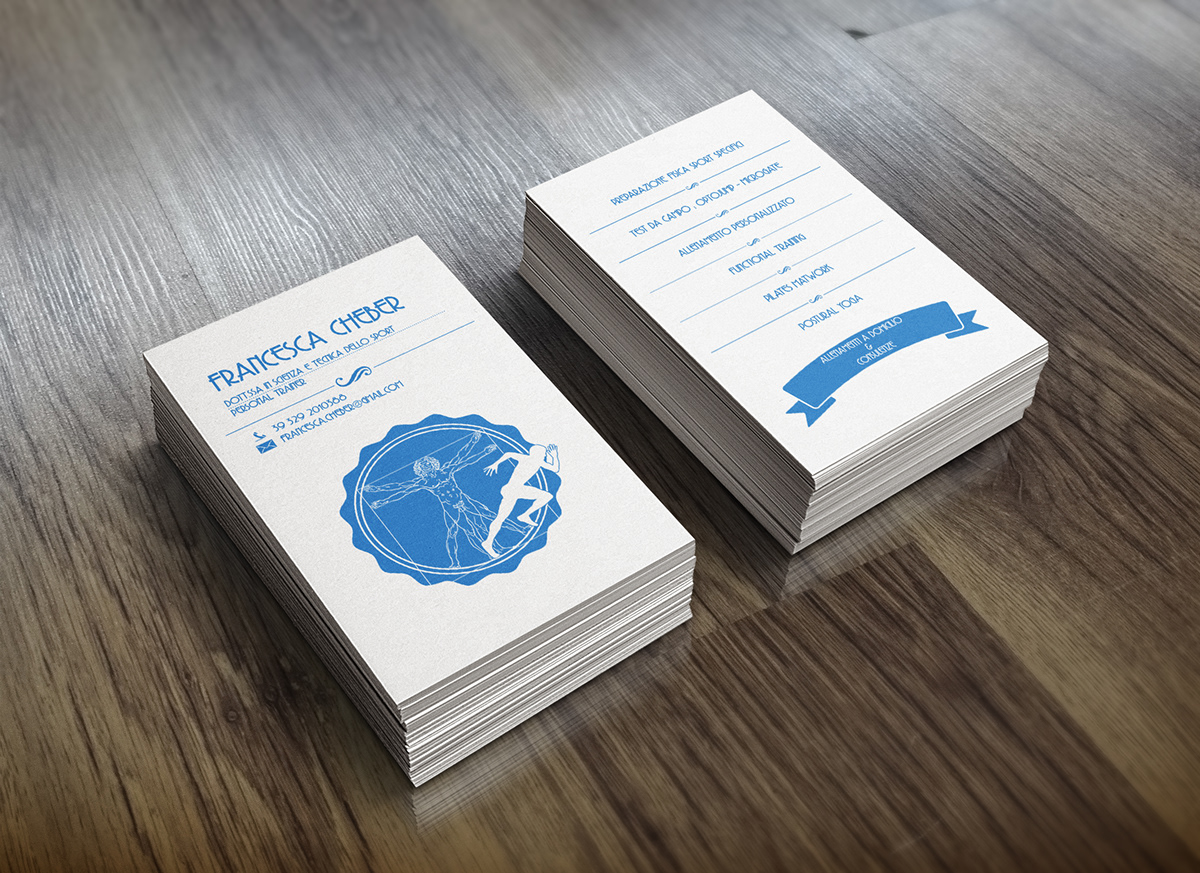 business card personal trainer