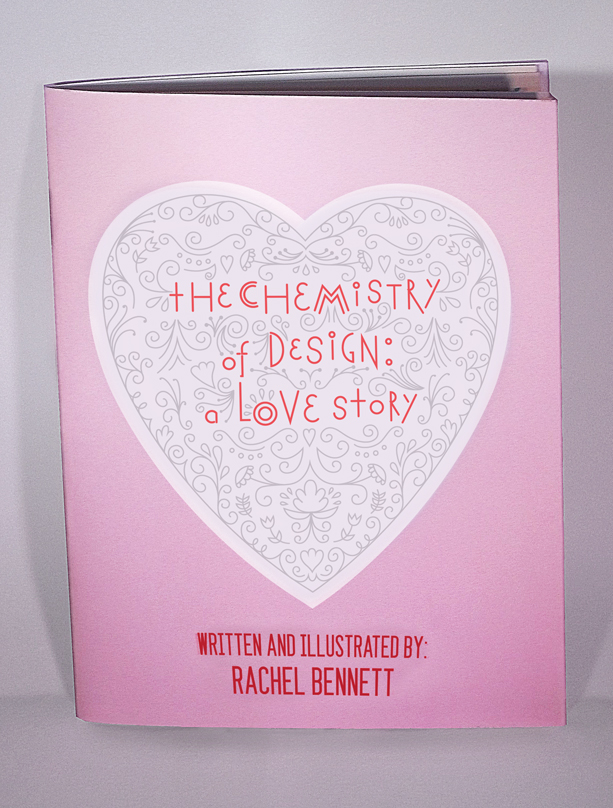 design Love chemistry Self Promotion Booklet minibook