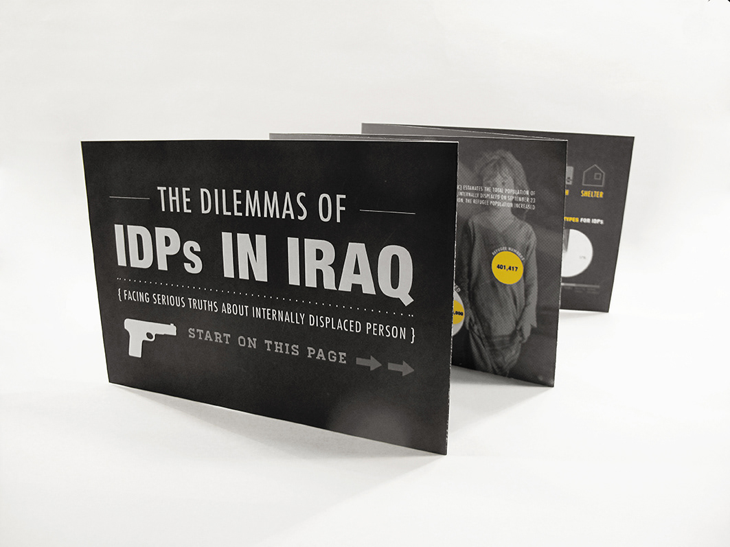 infographic IDPs Issue folding Icon poster