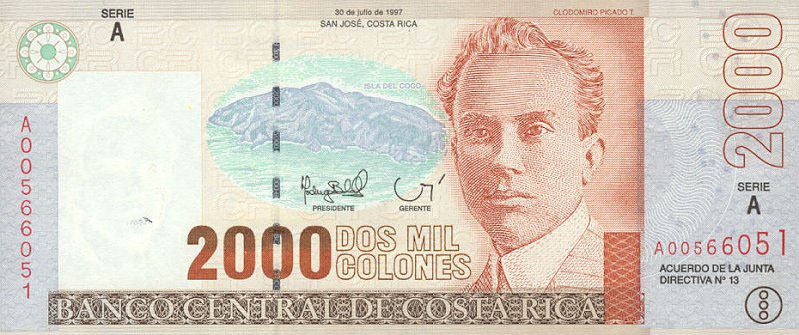 Costa Rica usa photoshop money