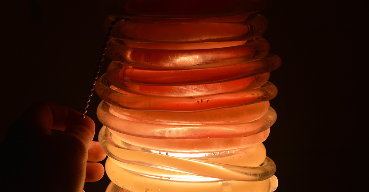 wax Lamp candle plexiglass acrylic Tubes Melt transparent sunset process