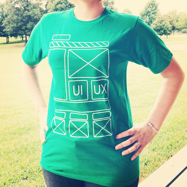 UI ux tshirt product green kerningwear