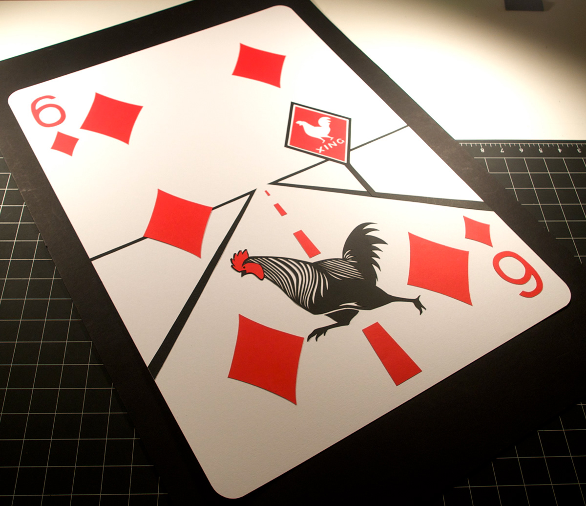 Paper cutting papercutting Playing Cards poker cards paper cards papel picado