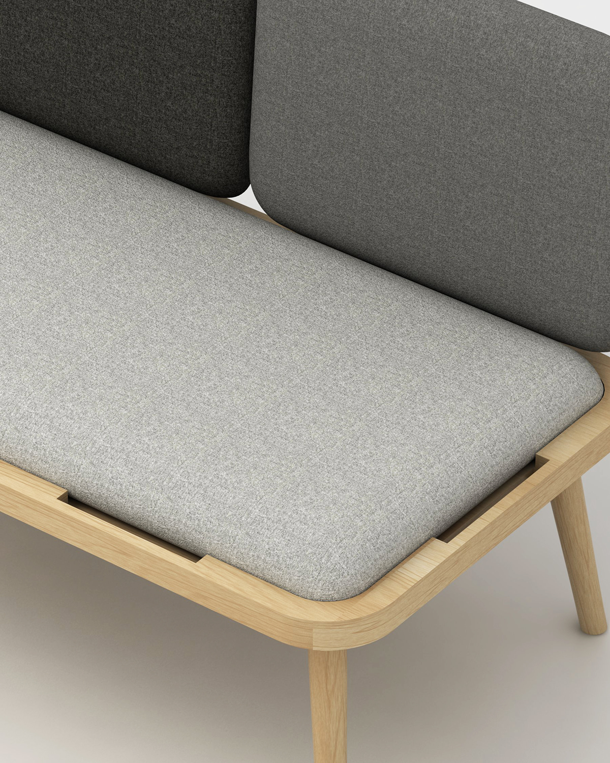design banquette modulable Aurèle Chaudoye Simon Evrard papimami.studio Interior bench removable textile fabric mobilité assise