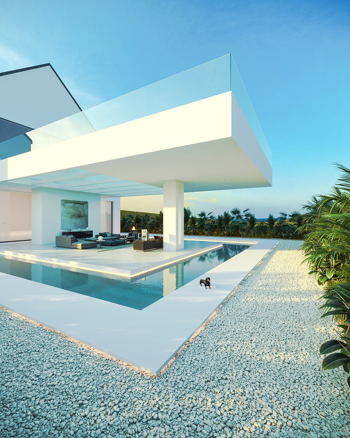 3D architecture archviz CGI corona render  design exterior modern Render visualization