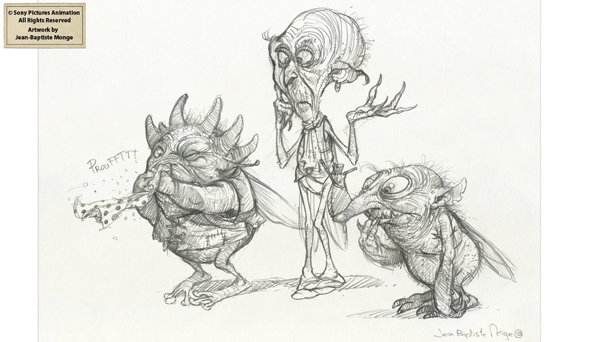 Cg animation Sony Pictures Animation movie faery goblins sketch