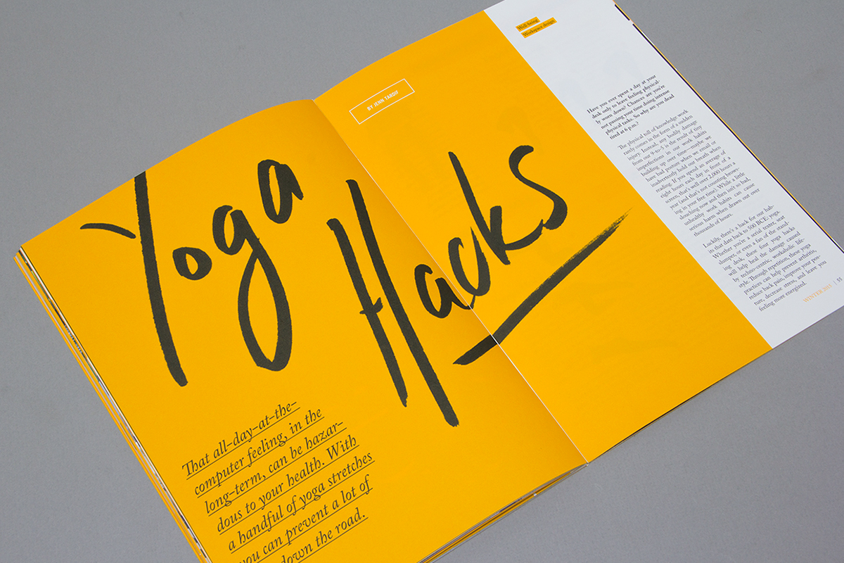 magazine 99U Quarterly Behance yellow design graphic modern minimal matias corea