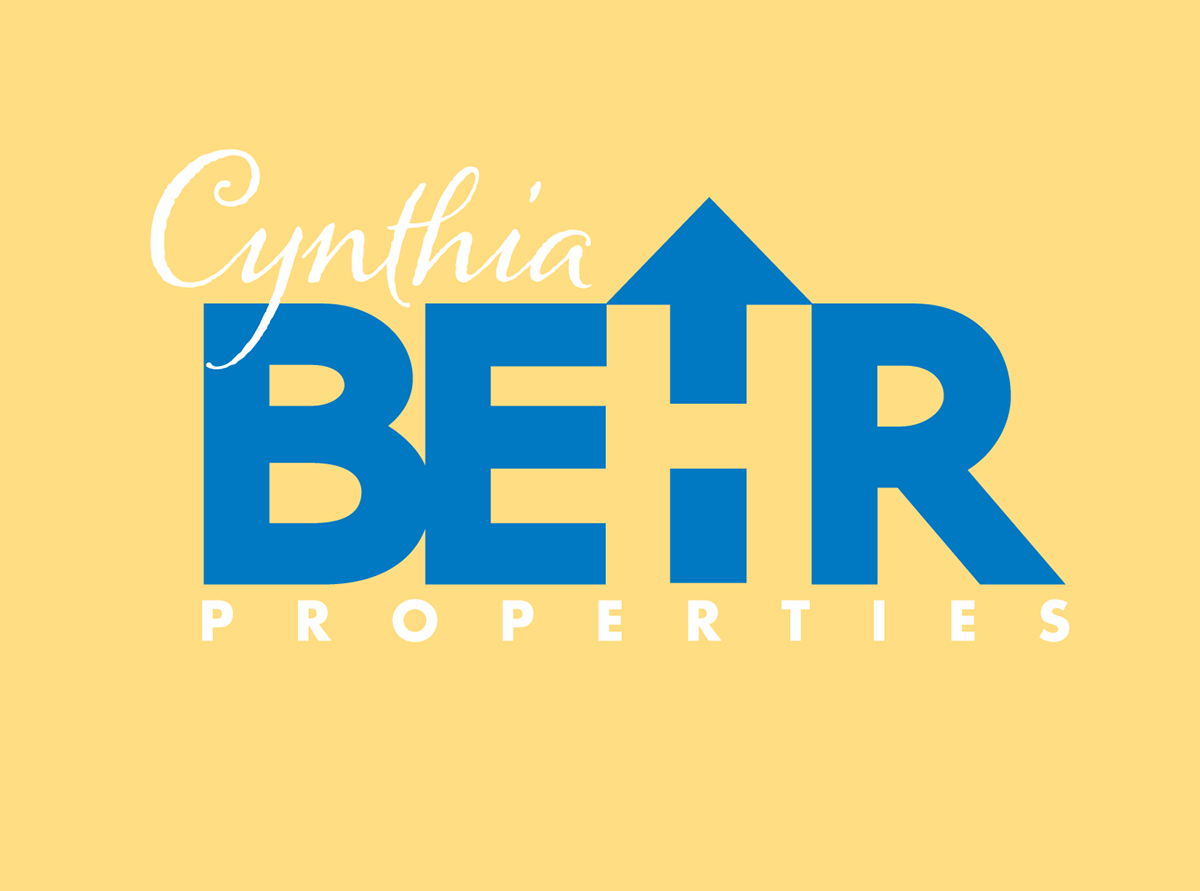 Real estate logo properties Cynthia Behr arrow roof