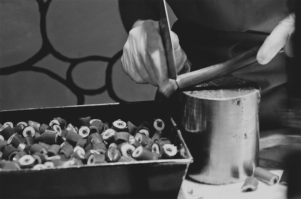 Manufacture of candies manufacture Candies Candy warsaw poland b&w Black&white