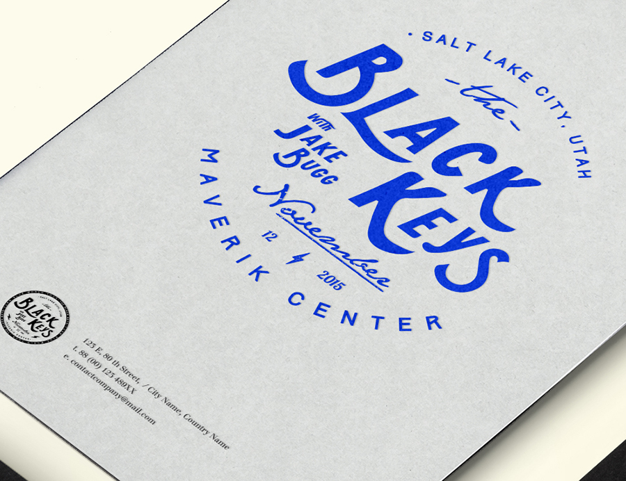 the black keys event logo logo Event concert concert logo hand drawn typography Script grit gig poster