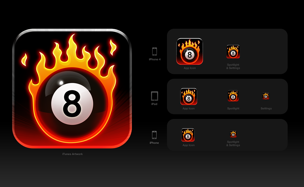 8 ball pool miniclip icons logos mockups Pool UI user interface 8ballpool billiard