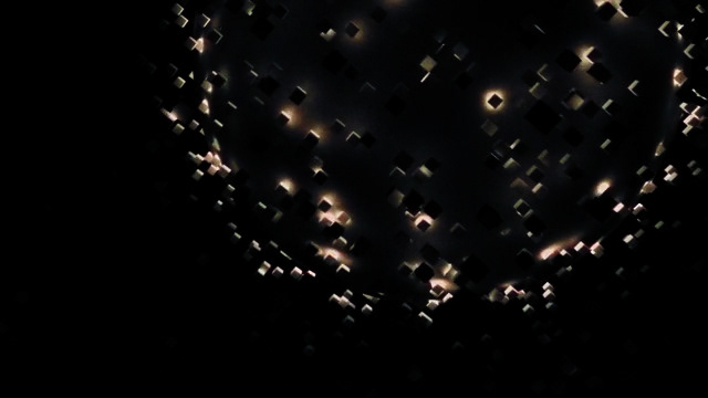 sync cube light Hector valdivia Data dark design motion graphic art installation