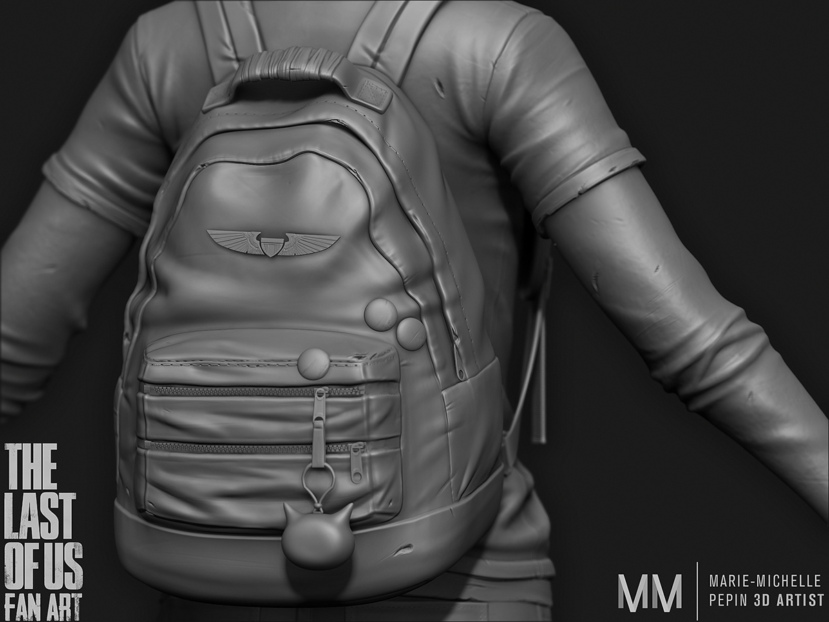 Ellie THE LAST OF Us tlou naughty dog last of us video game Zbrush polycount Sculpt