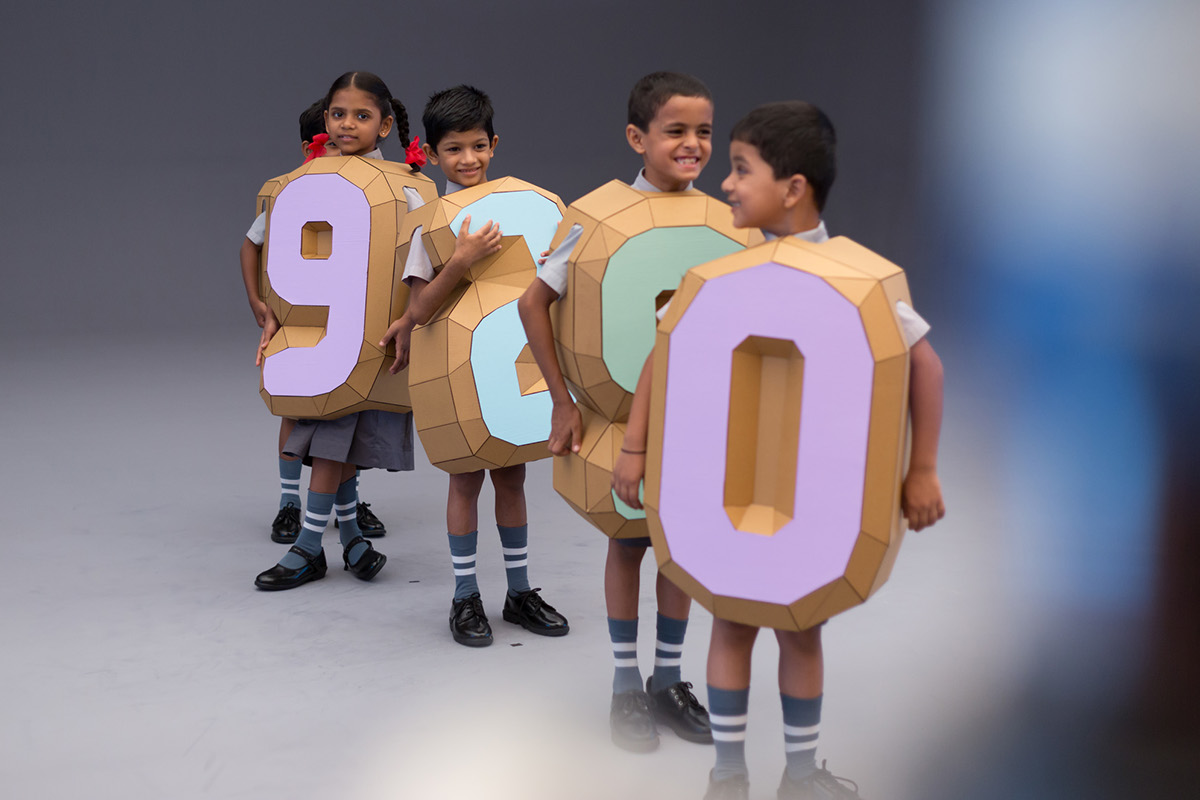 bandhan bank hungry films India MUMBAI cardboard numbers costumes Rooster kids crow Cricket papercraft