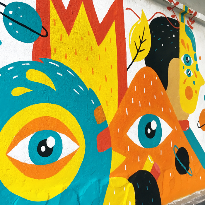 ILLUSTRATION  Muralism paint painting   Mural Graffiti Guatemala colors