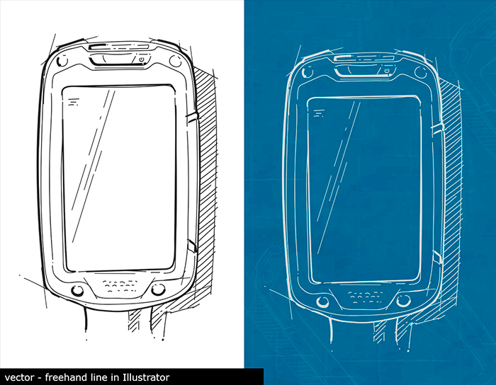 Drawing  sketch concept ILLUSTRATION  photoshop adobe presentation explainer smartphone product