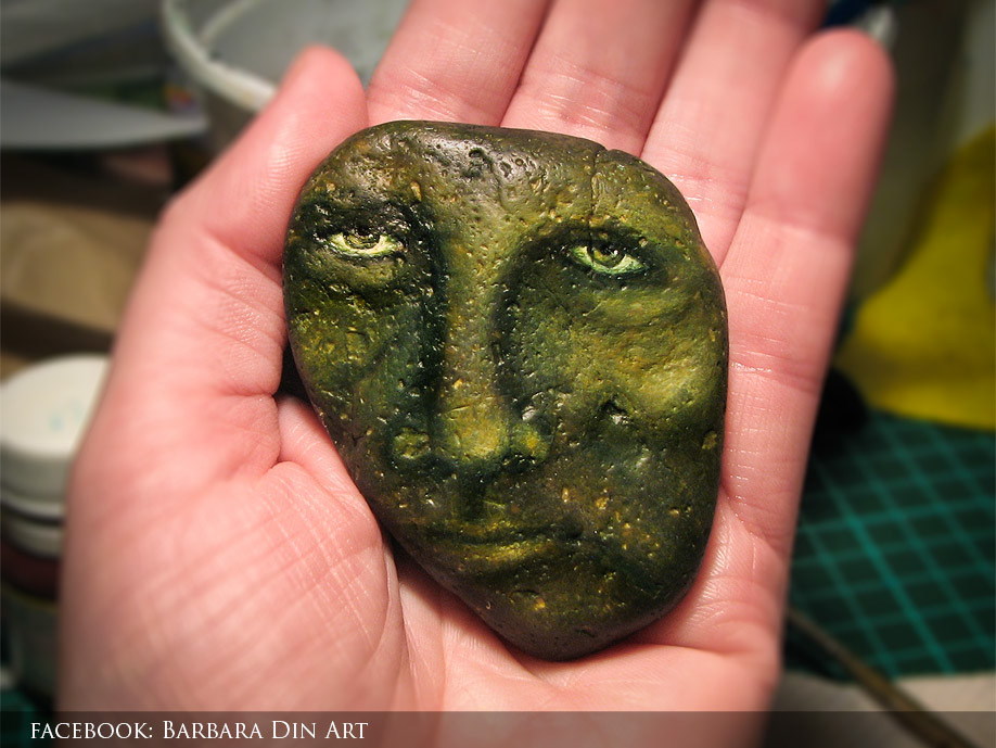 rock stone pebble face monster creature fantasy