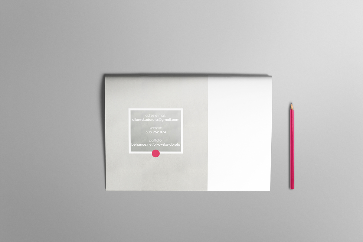 brochure presentation myself minimalistic simple projects