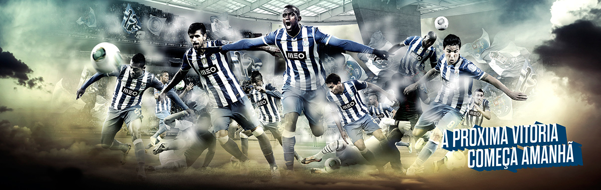 sports sport football soccer fcporto design graphics print photoshop manipulation Photo Manipulation  winner champion fight battle