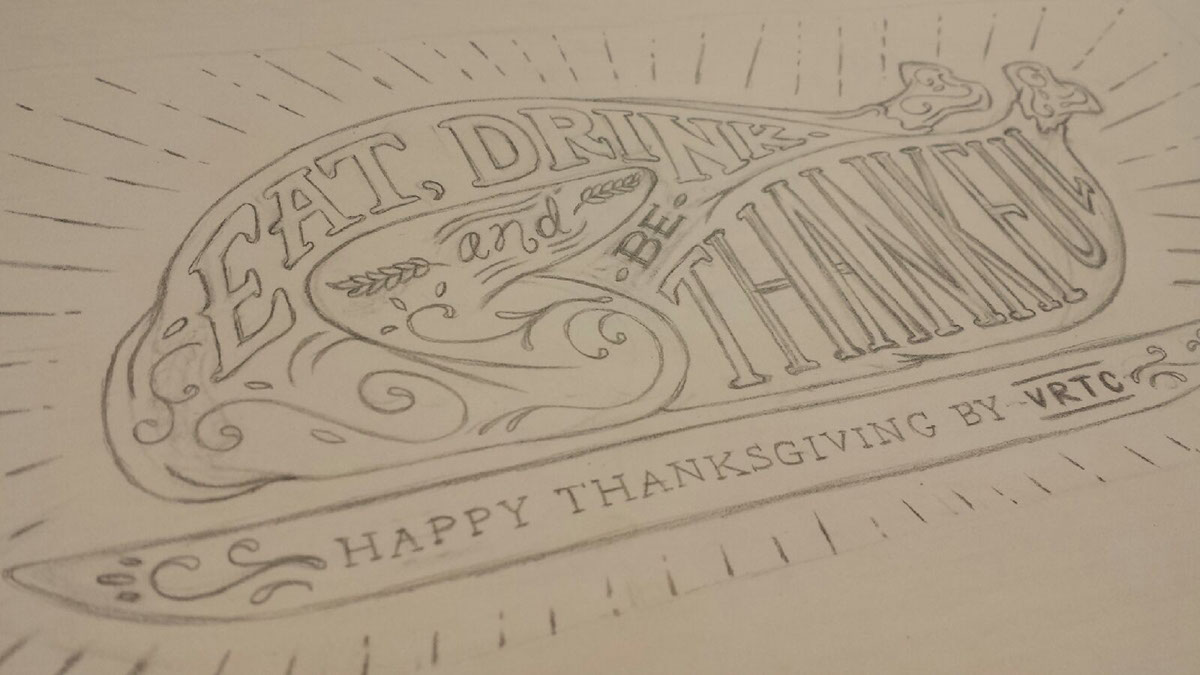 thanksgiving handtype handmade Turkey Gobble vrtc adagency simple and personal inspiration colors instagram holidays Fall