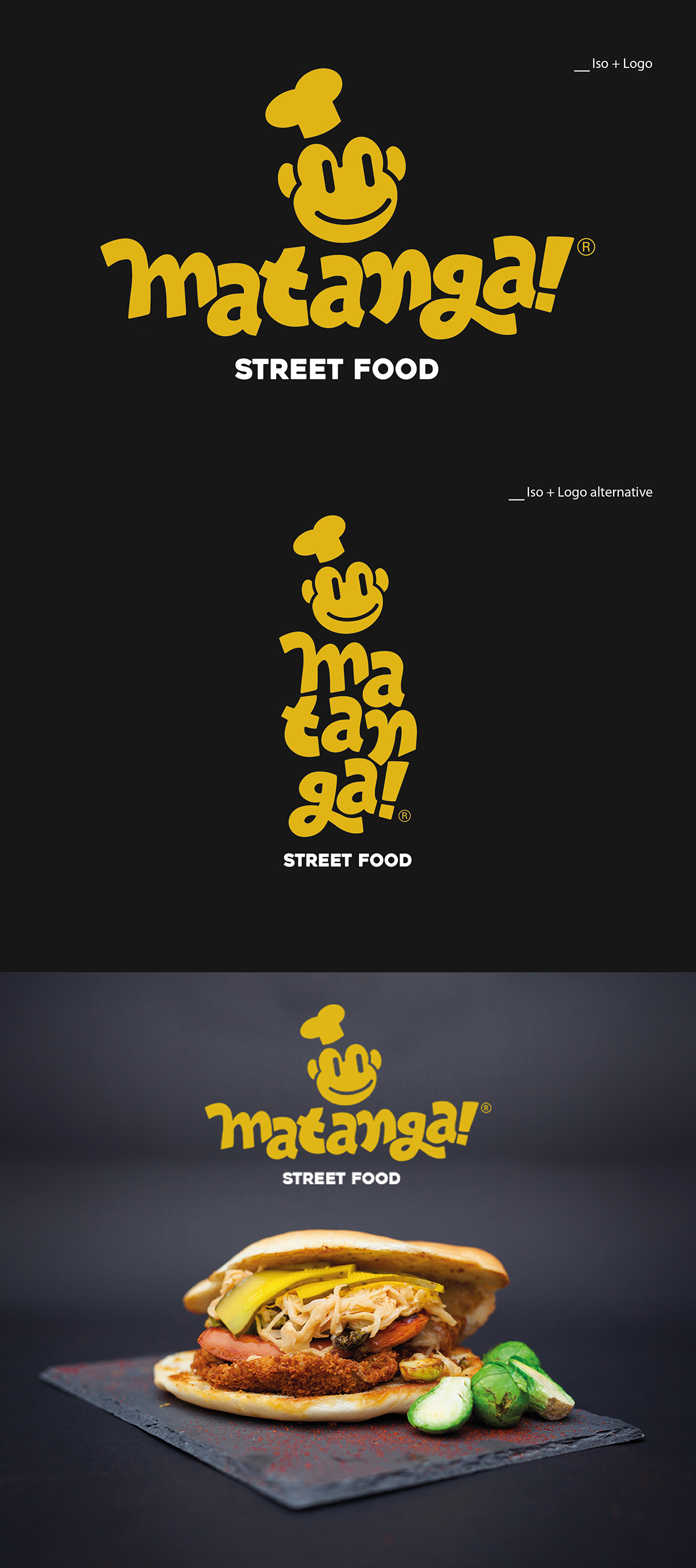 brand streetfood Food  logo fastfood identity